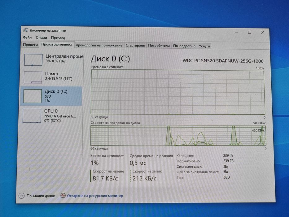 Геймърски Компютър/i7 4790K/16GB RAM/M.2:256GB/GTX 1060 6GB