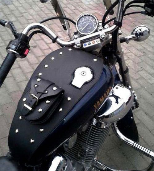 НОВ предпазител за резервоар от естествена кожа за Yamaha XV 750  1100