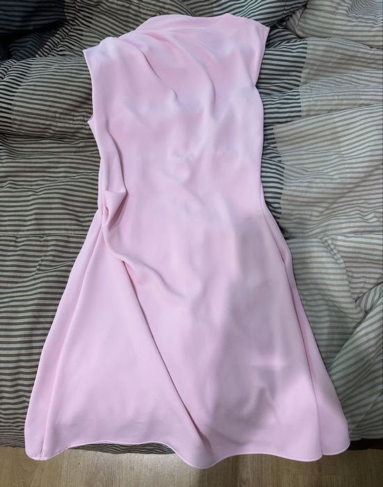 Рокли Zara цвят Каки и розова