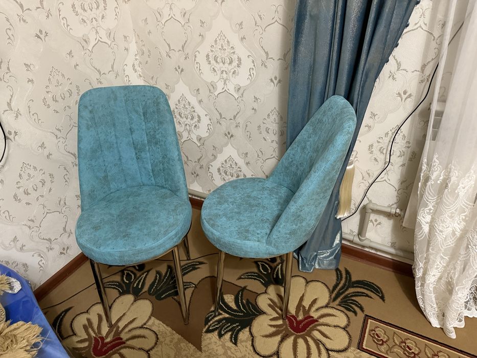 Стул, 2штук,  в цвет этих стульев бирюзовый