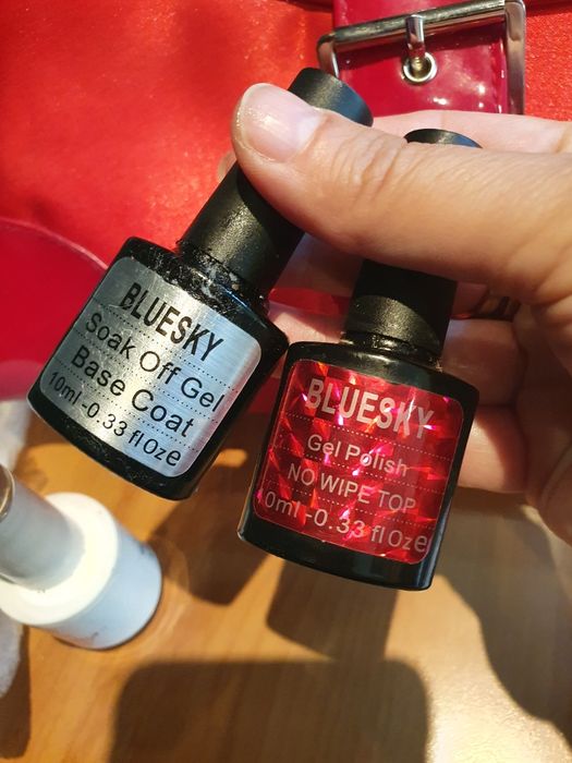 Bluescy гел лак беж+, 2 бонус.Оригинални