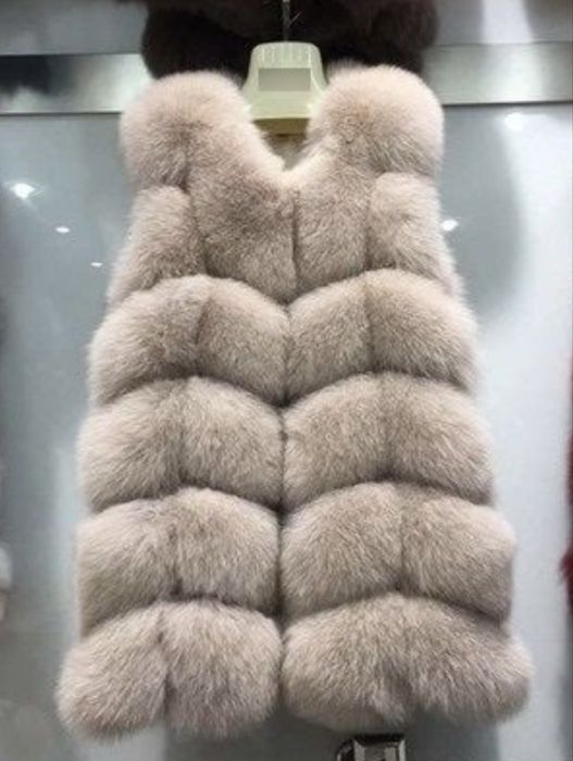 Дамски елек от естествен косъм