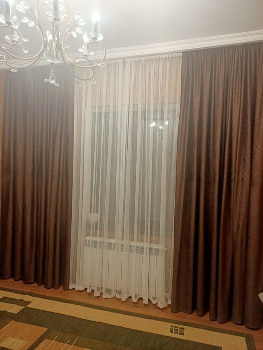 Готовая тюль и шторы комплект