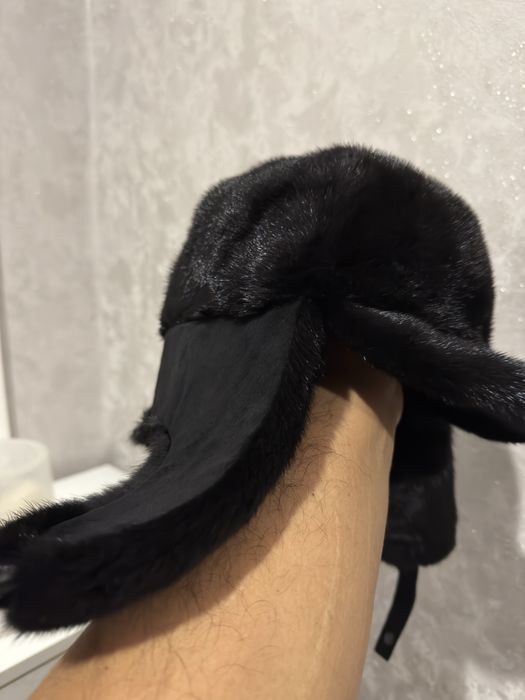 Шапка ушанка норковая