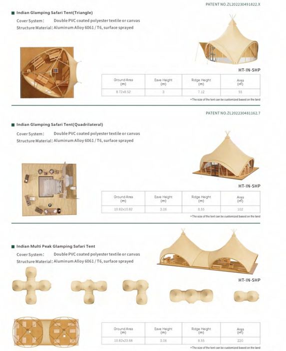 Corturi Glamping / Domuri Geodezice / Tente Premium