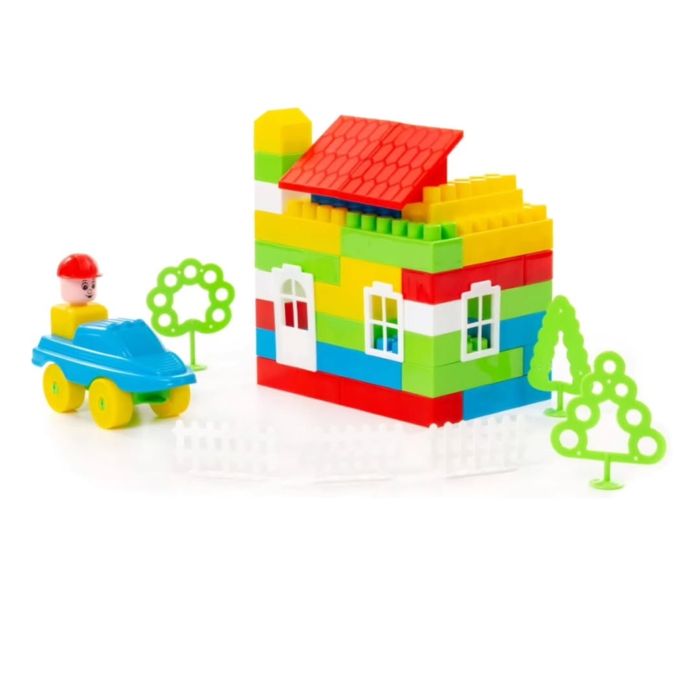 Конструктор “Строитель”. 92 элемента.