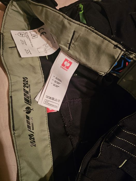 Pantaloni lucru, Engelbert Strauss, e.s.motion 2020, Negru/verde , 44