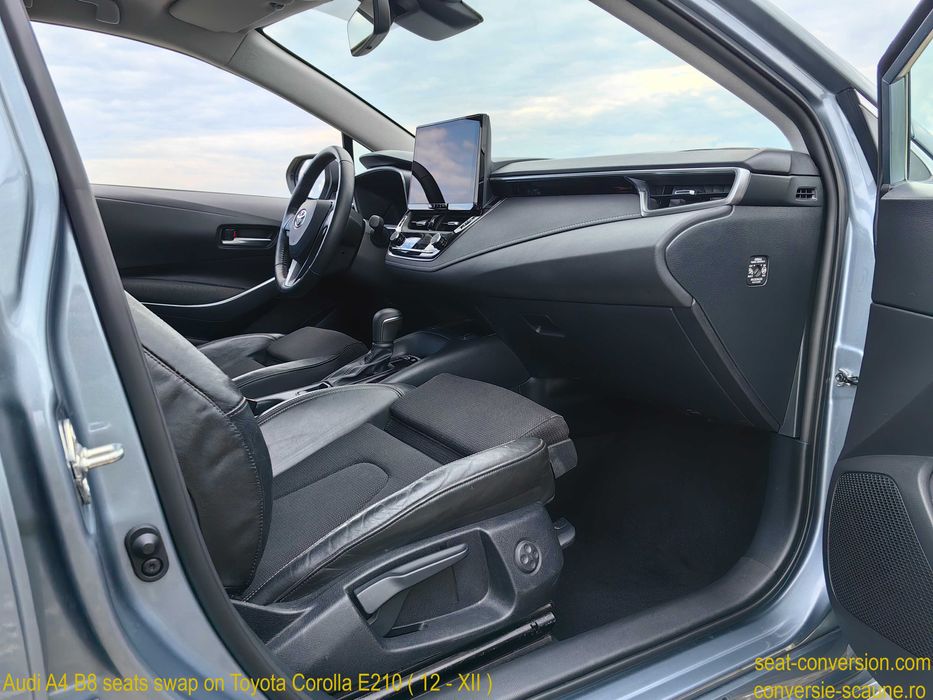 Sistem adaptare scaune de Audi A4 B8 pe Toyota Corolla E210 (12 / XII)