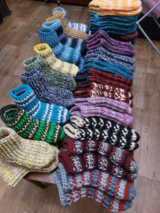 Носки тёплые укороченые