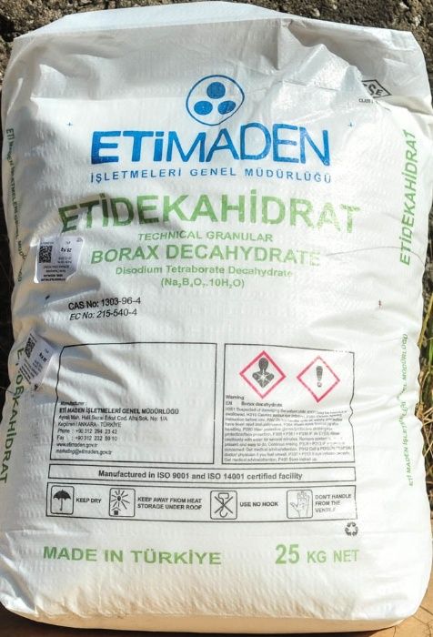 Оксид цинка , Борная кислота , Бура 10-ти водная ( Тетраборат натрия)