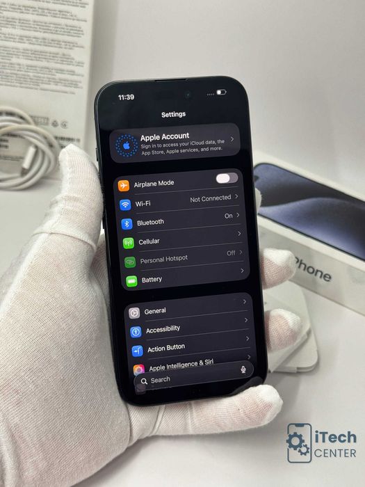 iPhone 15 Pro, 128GB, Blue Titanium, НЕРАЗЛИЧИМ ОТ НОВ, 1г. ГАРАНЦИЯ!