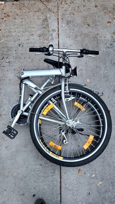 Bicicleta pliabila, putin folosita, 3 ambreaje, 18 viteze