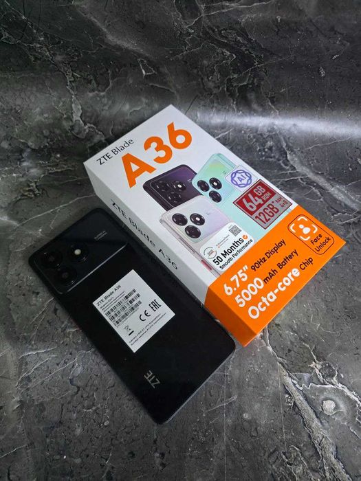 Смартфон ZTE Blade A 36, 64 гб (Аксу) лот 919319