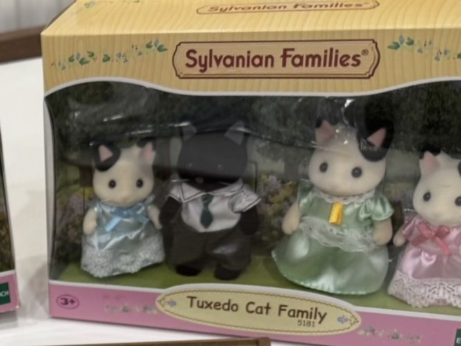 семья черно-белых котов | сильваниан фемели, sylvanian families