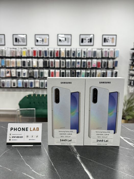 Samsung Galaxy A36 5G | 128Gb | NOU | Sigilat | 2 Ani Garantie | phonelab.ro