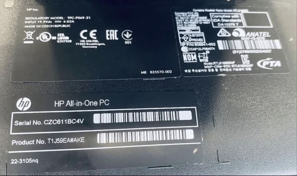 Computer HP all in one