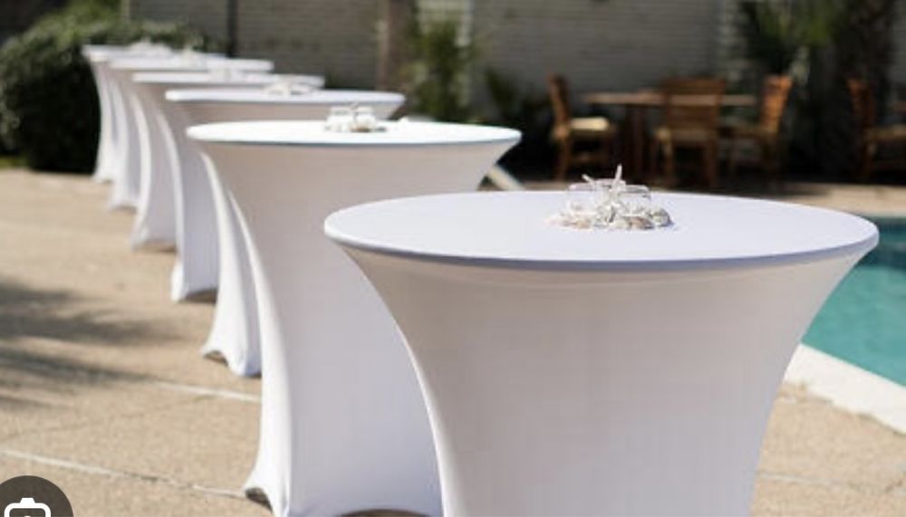 Inchiriez pavilion, cort mese/mese cocktail, scaune evenimente 24 pers