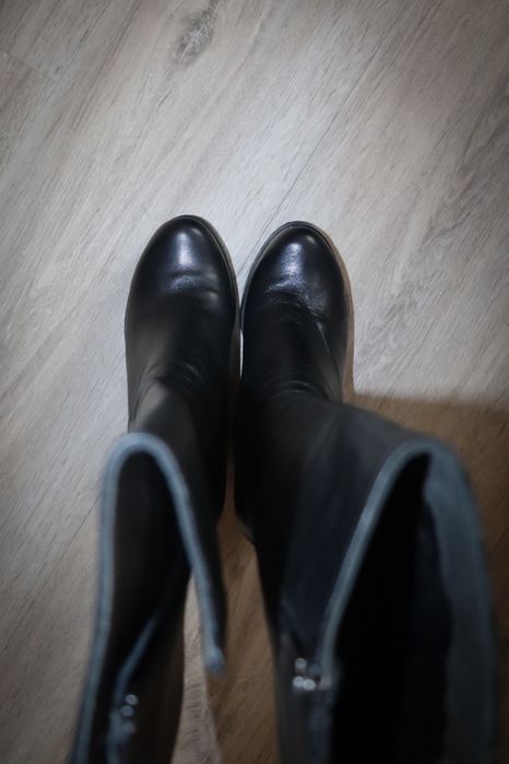 Дамски ботуши от истинска кожа