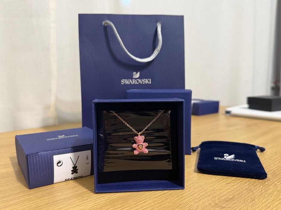 Colier Swarovski ursulet teddy bear urs ursuleti