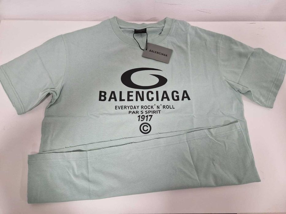 Tricou Balenciaga Rock'n'Roll Mint Green