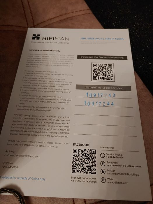 Слушалки HIFIMAN EDITION XS