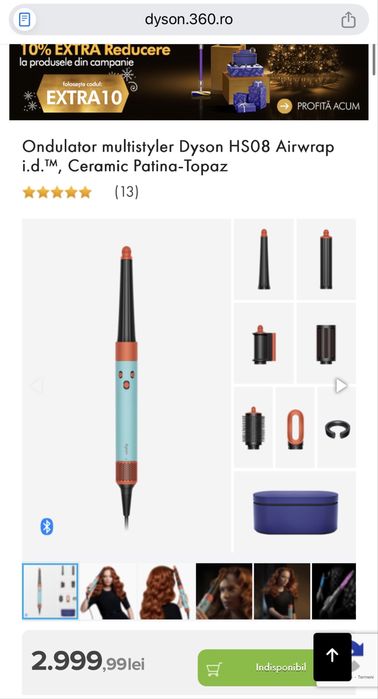 Dyson Airwrap i.d. Patina-Topaz Sigilat