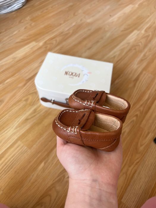 Бебешки буйки Ralph Lauren естествена кожа size 16/7.5 см кожени лоуфъри за бебето