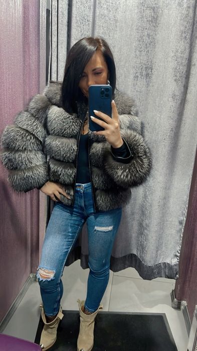 Haina din blana naturala