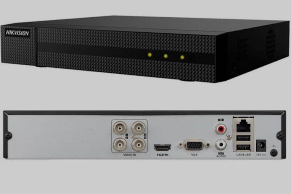 Kit complet supraveghere video 5 MP Hikvision Turbo HD 4 camere
