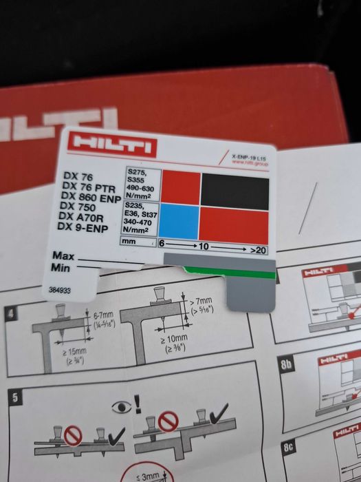 Hilti пирони за BX3 BX4 DX6 DX76