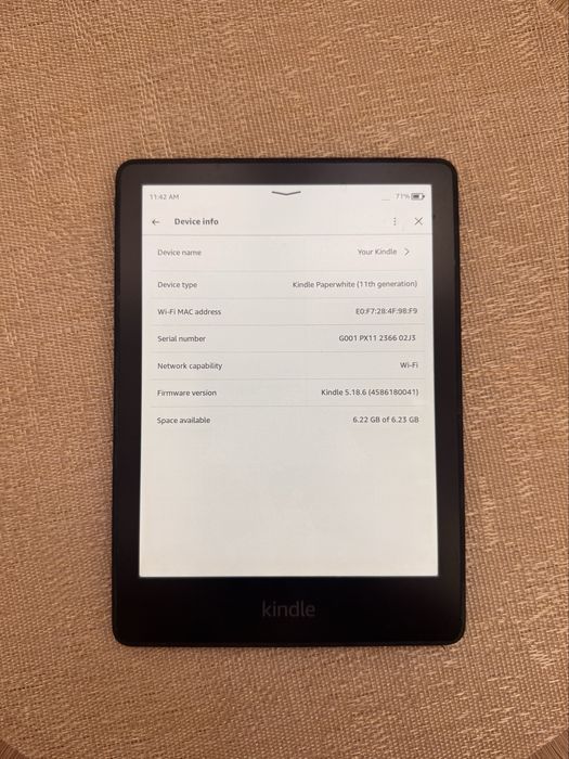 Kindle Papewhite 11- 12GB