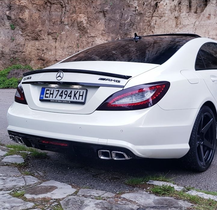 W218 S218 CLS63AMG пакет броня калници капак дифузьор накрайници
