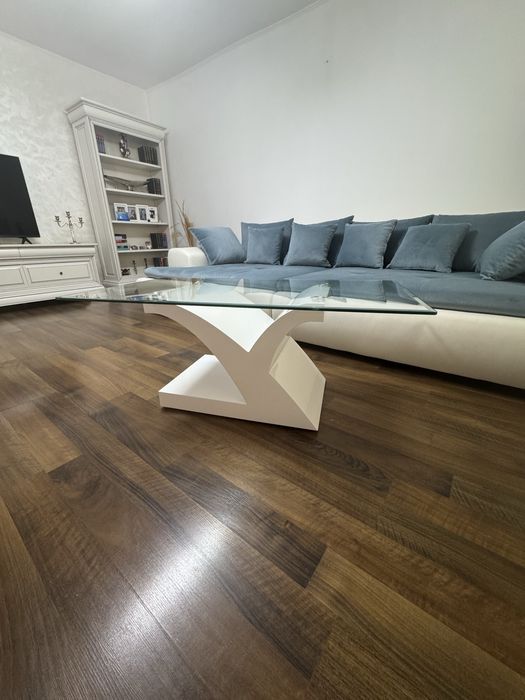 Masuta de cafea, alb, 110/44/60cm