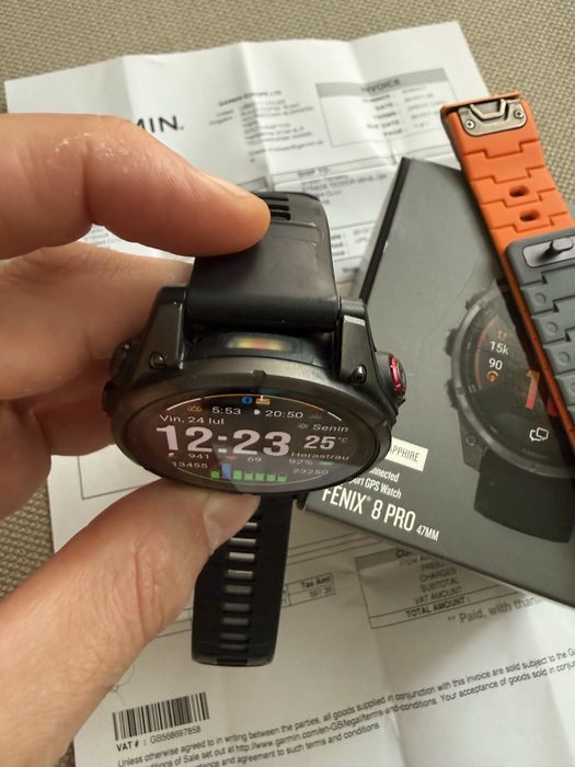 Garmin Fenix 8 Pro 47mm cu Factura și Garanție Garmin 2027 + Curea magnetică