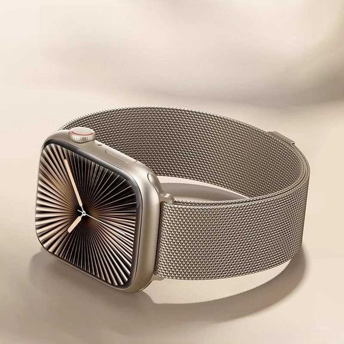 Curea metalica milanese loop cu prindere magnetica ceas Apple Watch 7 8 6 5 4 SE 42/44/45mm