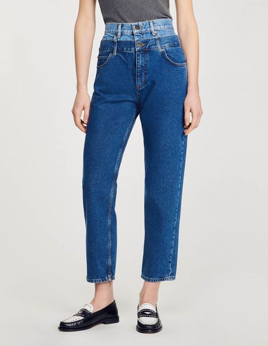 Sandro прави дънки с два реда закопчаване, размер 38