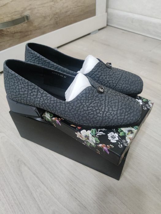 Туфли осенние серые