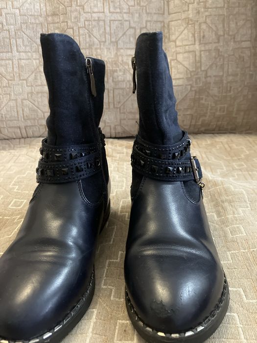 Сапоги, полуботинки кожа