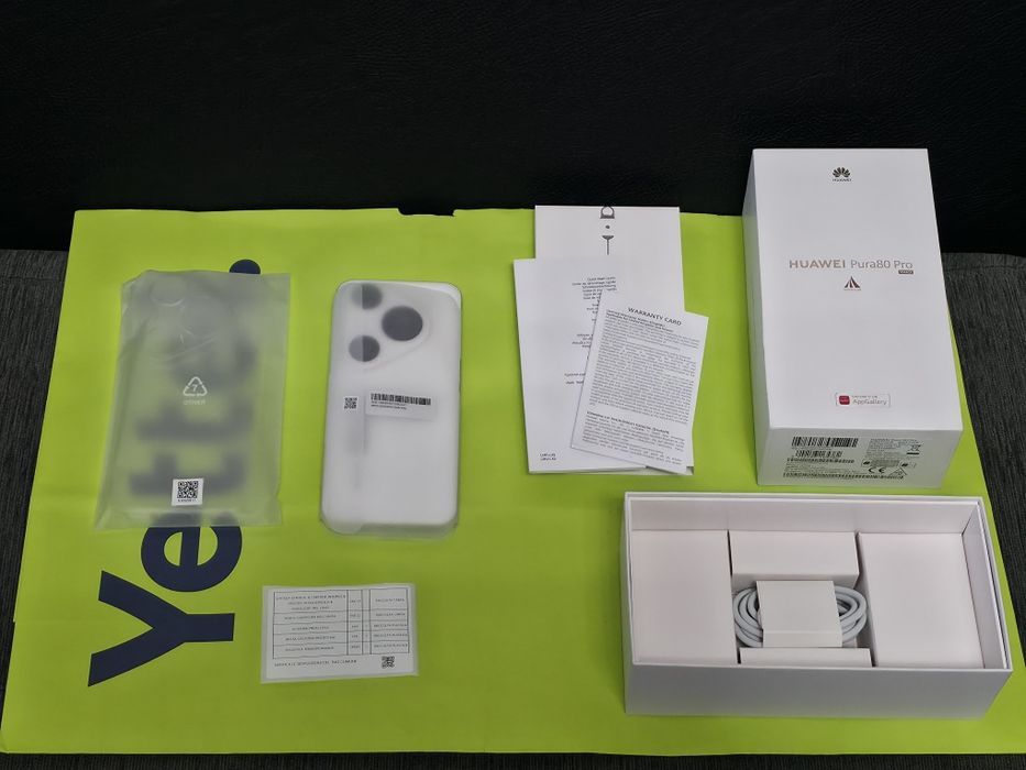 KATO НОВ 512GB Huawei Pura 80 Pro Yettel Гаранция 2028 г. White