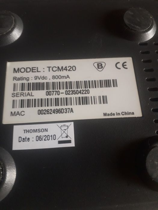 Маршрутизатор Thomson TSM 420