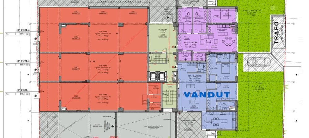 Spatiu Comercial-441 Mp-Seabastian-13 Septembrie