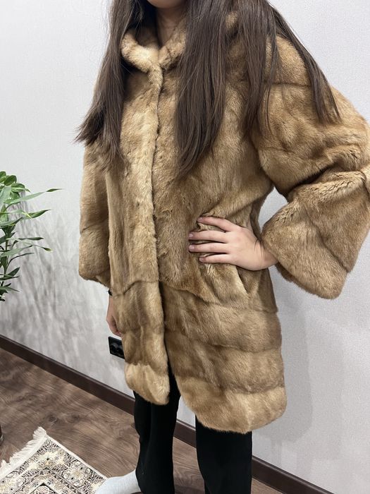 Норковая шуба рыжая