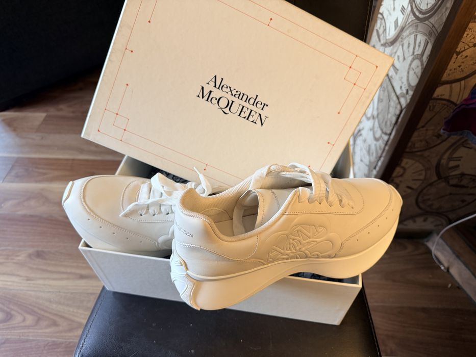 sneakers Alexander McQueen Sprint Runner din piele,43,5 au fost 600 eu