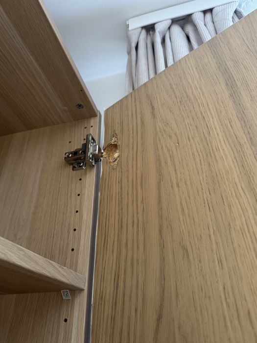 Гардероб IKEA, дъб с бяло фолио 235/100/58
