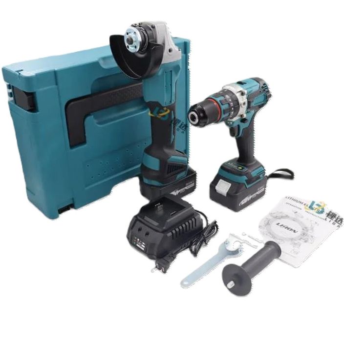 Комплект 2 в 1 акумулаторен ъглошлайф и винтоверт 36V, 8Ah