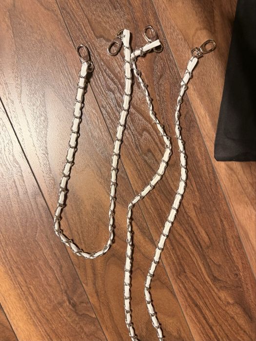 Geanta Zadig & Voltaire Alba Alb White Silver Argintiu Clutch