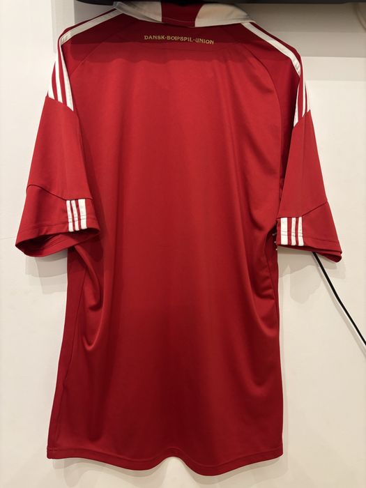Denmark Home football shirt 2010 Soccer Adidas Jersey Mens Red Trikot