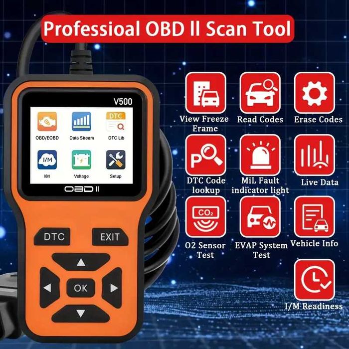 OBD2 ОБД2 Скенер за кодове Четец на грешки Диагностика за кола