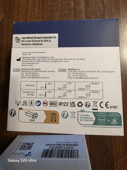 Pulsoximetru de monitorizare continua tip inel, pentru adulți