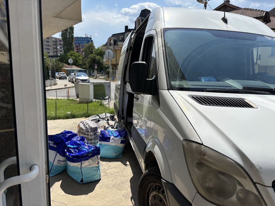 Транспортни услуги с бус  4.78м вътр мебели багаж строителни материали